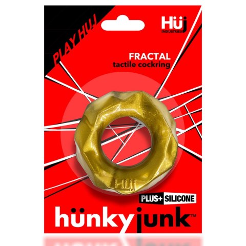 Hunkyjunk Fractal Pierścień Intymny Bronze Plus+Silicone Stretch