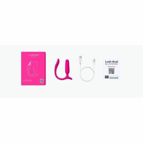 Lovense Lush Anal Pink - Interaktywna Maszyna Intymna z Oświetleniem LED