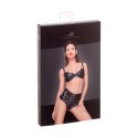 Noir Handmade F217 szorty powerwetlook z plisami wysoki stan czarne