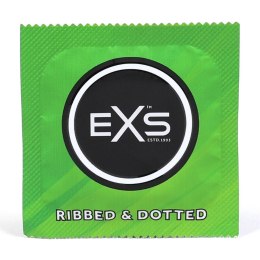 EXS Ribbed & Dotted 48 szt. - prezerwatywy prążkowane i kropkowane
