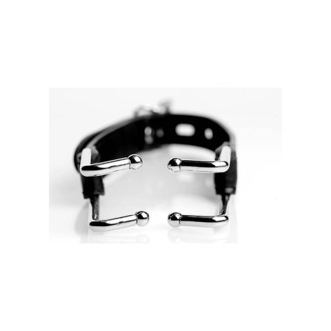 XR Brands Mouth Opener Deluxe - Regulowany czarny system ustny XR Brands Mouth Opener Deluxe - Regulowany czarny system ustny