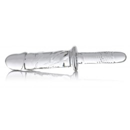 XR Brands Thruster pręt szklany teksturowany uniwersalny 18 cm