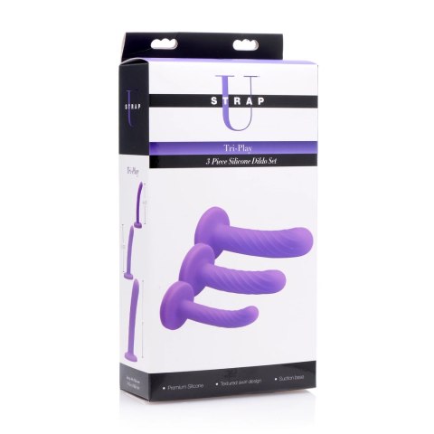 XR Brands Trinity Violet 3-częściowy zestaw silikonowy, rożne rozmiary XR Brands Trinity Violet 3-częściowy zestaw silikonowy, rożne rozmiary