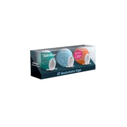 Satisfyer Egg Trio Crunchy/Savage/Naughty zestaw 3 sztuki z miękkim materiałem