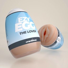Crushious Ezy Egg The Lover Blue - elastyczna kapsuła intymna TPE ABS
