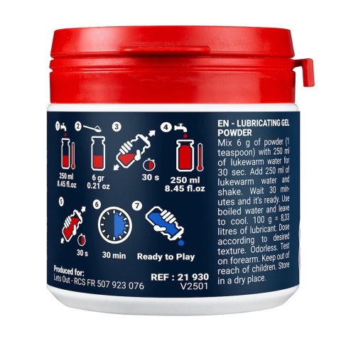 FF Powder Lubricant 100g - Profesjonalny proszek do przygotowania żelu