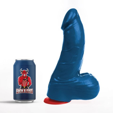 Fuck & Fist Thor L - Model anatomiczny, zakrzywiony, 24 cm, niebieski
