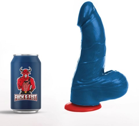 Fuck & Fist Thor M - anatomiczny model intymny, niebieski, 15 cm, przyssawka