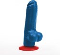 Fuck Fist Tyr M anatomiczny model intymny z przyssawką 13 cm niebieski