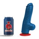 Fuck Fist Tyr M anatomiczny model intymny z przyssawką 13 cm niebieski