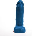Hoenir XL niebieska maszyna intymna z przyssawką 19 cm