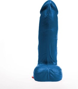 Hoenir XL niebieska maszyna intymna z przyssawką 19 cm