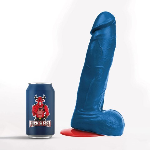 Hoenir XL niebieska maszyna intymna z przyssawką 19 cm