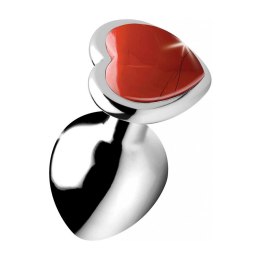 XR Brands Red Jasper Heart mała maszyna intymna z kamieniem ozdobnym
