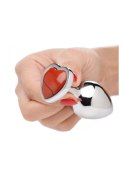 XR Brands Red Jasper Heart mała maszyna intymna z kamieniem ozdobnym