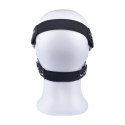 Red Leather Mask Anatomiczna Skorzana z Suwakiem Czarna Regulowana