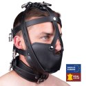 Red Leather Maski Skorzana Czarna, Anatomiczny Model Regulowany, Europejska