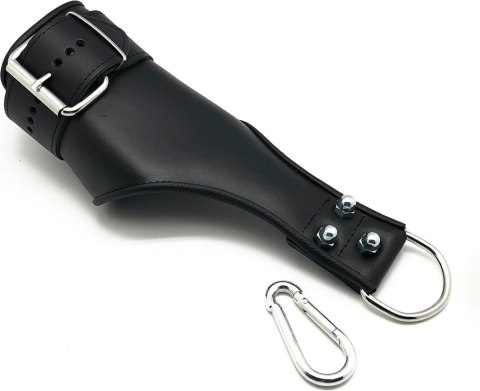 Red Leather Skorzane Kajdanki Wiszące Czarny Regulowane Wytrzymałe