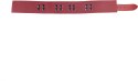 Red Leather Skorzany Naszyjnik Red - Regulowany Pasek 38-52 cm