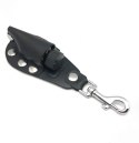 Red Leather Skorzany Uchwyt na Butelkę 10 ml Czarny - Small Aroma Holder