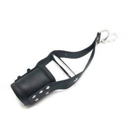 Red Leather skorzane kajdanki zawieszane czarne 17-24 cm