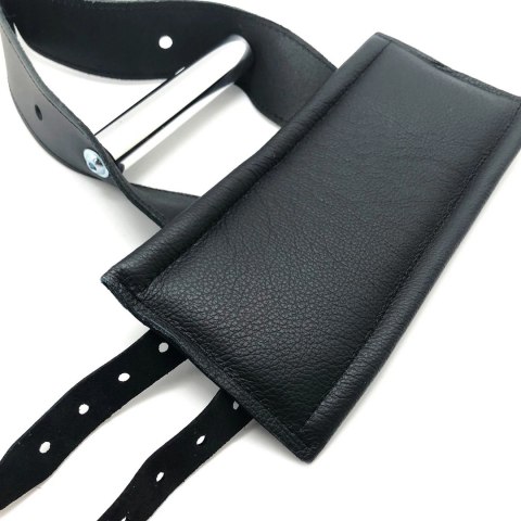 Red Leather skorzane kajdanki zawieszane czarne 17-24 cm