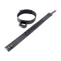 Red Leather skorzany system pasow udowych i nadgarstkowych czarny