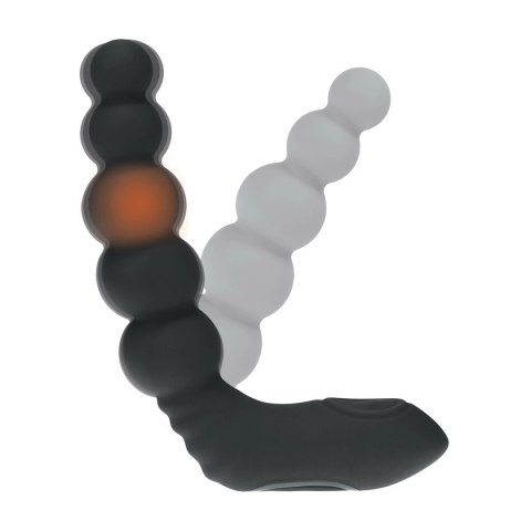 LEVELZ Beaded Prostate - Czarny stymulator silikonowy z funkcją podgrzewania