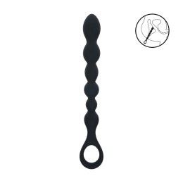 LEVELZ Beaded Snake Czarna Sonda Silikonowa z Uchwyt Loop
