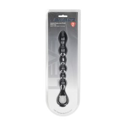 LEVELZ Beaded Snake Czarna Sonda Silikonowa z Uchwyt Loop