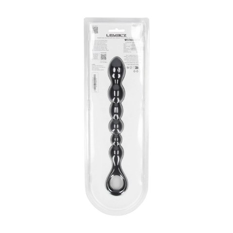 LEVELZ Beaded Snake Czarna Sonda Silikonowa z Uchwyt Loop