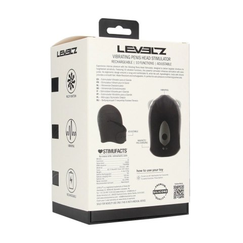 LEVELZ Black - silikonowy stymulator wibracyjny z regulacją