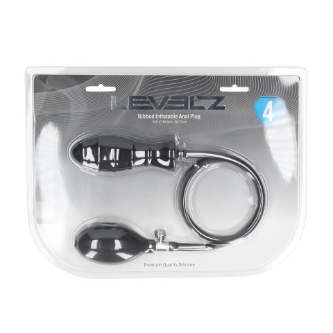 LEVELZ Czarny Balonowy Korek Anatomiczny z Silikonu 15 cm