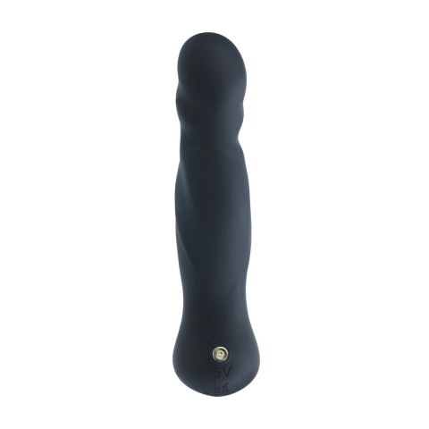 LEVELZ Intense Black - silikonowy masażer z funkcją ruchu i wibracji
