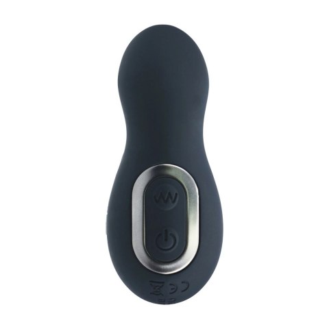 LEVELZ Intense Black - silikonowy masażer z funkcją ruchu i wibracji