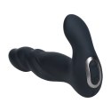 LEVELZ Intense Black - silikonowy masażer z funkcją ruchu i wibracji
