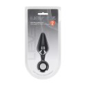 LEVELZ Korek Anatomiczny z Uchem M Czarny Silikonowy Premium