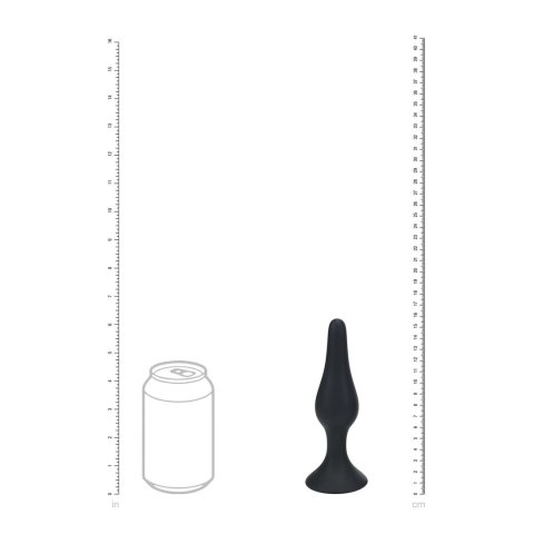 LEVELZ Korek anatomiczny silikonowy XL czarny smukły model