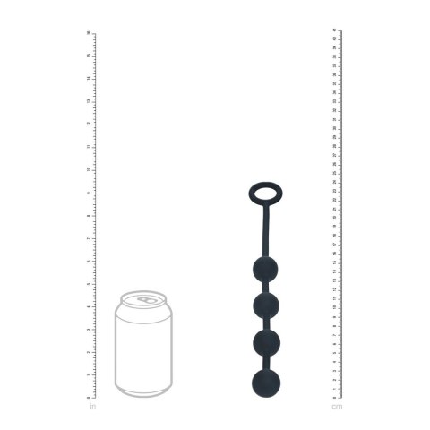 LEVELZ Kule Intymne Silikonowe S 20mm Czarny - Model z Uchwytami