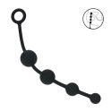LEVELZ Kulki Anatomiczne Silikonowe Zakrzywione Czarne 20 cm