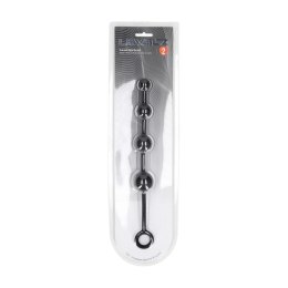 LEVELZ Kulki Anatomiczne Silikonowe Zakrzywione Czarne 20 cm