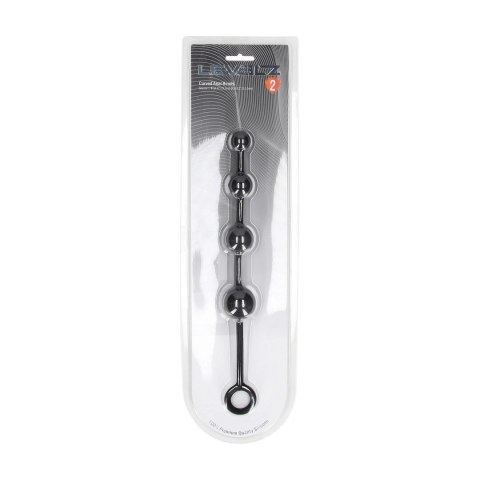 LEVELZ Kulki Anatomiczne Silikonowe Zakrzywione Czarne 20 cm