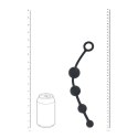 LEVELZ Kulki Anatomiczne Silikonowe Zakrzywione Czarne 20 cm