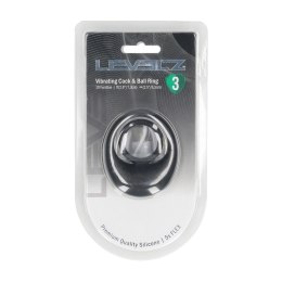 LEVELZ Level 3 Pierścień Intymny Silikonowy z Wibracją Czarny