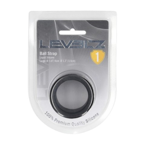 LEVELZ Opaska Silikonowa Powiększająca L 34mm Czarna