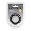 LEVELZ Pierścień Anatomiczny L z Silikonu Premium Czarny