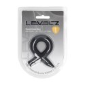 LEVELZ Pierścień Anatomiczny z Silikonu Liquid, Czarny, Elastyczny