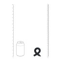 LEVELZ Pierścień Anatomiczny z Silikonu Liquid, Czarny, Elastyczny