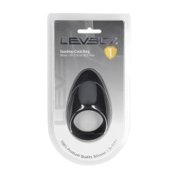 LEVELZ Pierścień Silikonowy Teardrop Czarny Ergonomiczny Kształt