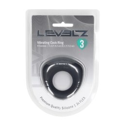 LEVELZ Pierścień Wibrujący z Silikonu Premium Black - Model 3